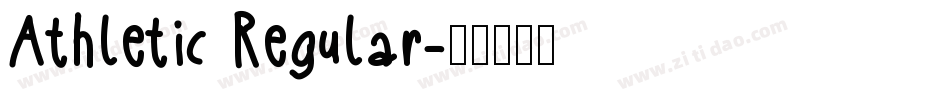 Athletic Regular字体转换